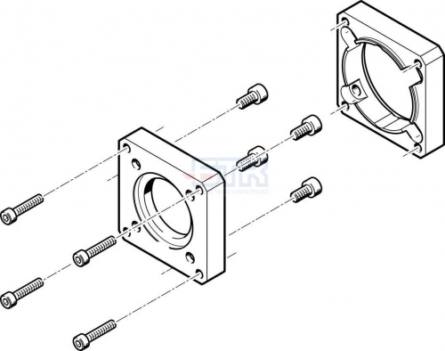 558019 Фланец электродвигателя EAMF-A-48A-60G/H FESTO 558019 Фланец электродвигателя EAMF-A-48A-60G/H FESTO