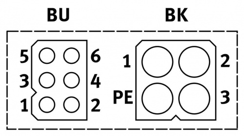 5105622 Кабель электродвигателя NEBM-T1G8-E-25-Q7N-LE8 FESTO