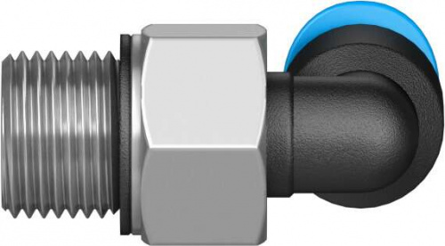 186352 Угловой штуцер с цанговым зажимом и резьбой QSML-M7-4 FESTO