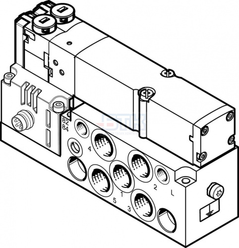 537967 Распределитель с электроуправлением VMPA2-M1H-E-G1/8-PI FESTO