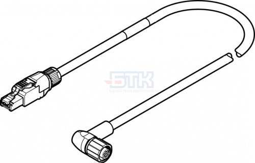 5213428 Кабель кодирующего устройства NEBM-M12W8-E- -N-R3G8 FESTO