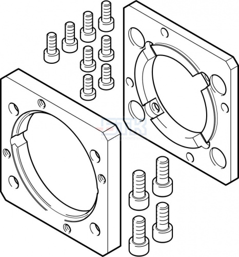 2372201 Фланец электродвигателя EAMF-A-80A-80G FESTO
