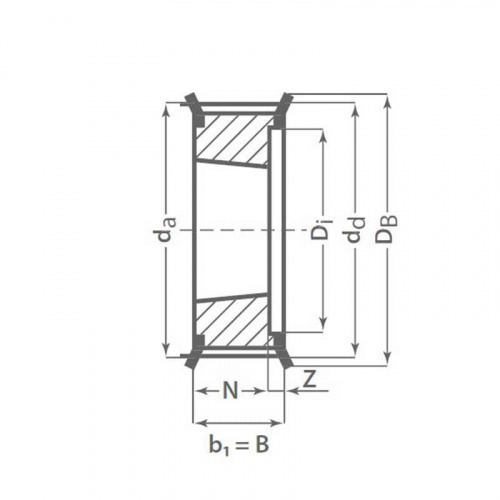 Зубчатый шкив TB 32 8M 50 Optibelt Зубчатый шкив TB 32 8M 50 Optibelt
