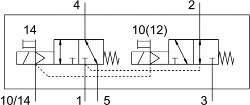 574436 Распределитель VUVG-L18-T32H-MZT-G14-18L FESTO