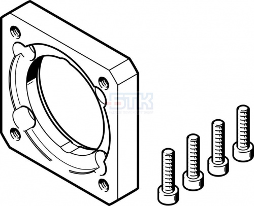 558025 Фланец электродвигателя EAMF-A-48A-70A FESTO 558025 Фланец электродвигателя EAMF-A-48A-70A FESTO