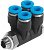 186251 Коллектор разводной многосекционный QSLV4-G3/8-12 FESTO