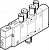 196886 Распределитель с электроуправлением CPE10-M1BH-5LS-QS-6 FESTO
