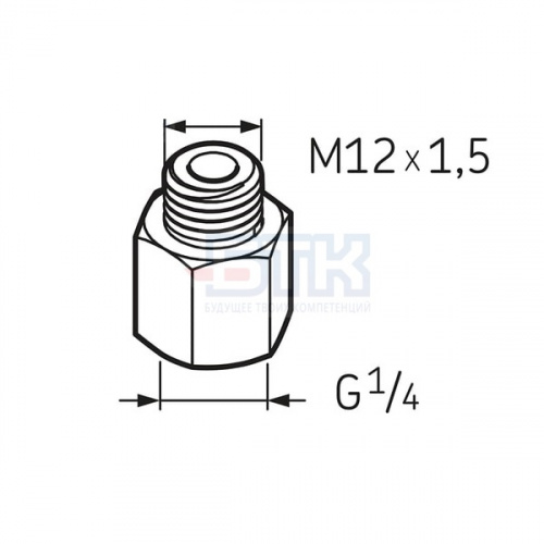 Переходник G1/4 – M12x1.5 LAPN 12X1.5 SKF