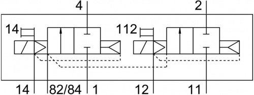 185880 Распределитель с электроуправлением CPV10-M1H-2X2-GLS-M7 FESTO 185880 Распределитель с электроуправлением CPV10-M1H-2X2-GLS-M7 FESTO