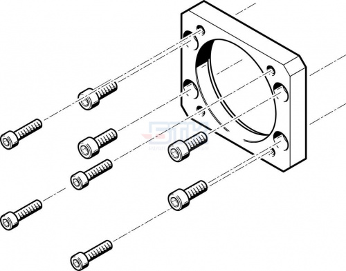 558179 Фланец электродвигателя EAMF-A-62B-70A FESTO 558179 Фланец электродвигателя EAMF-A-62B-70A FESTO