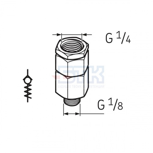 Обратный клапан G1/8 LAPV 1/8 SKF Обратный клапан G1/8 LAPV 1/8 SKF