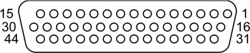 575113 Соединительный кабель NEBV-S1G44-K-2.5-N-LE44-S6 FESTO