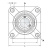 Корпус подшипника FYKC 504 SKF
