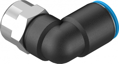 153279 Угловой штуцер с цанговым зажимом и резьбой QSLF-1/4-10-B FESTO