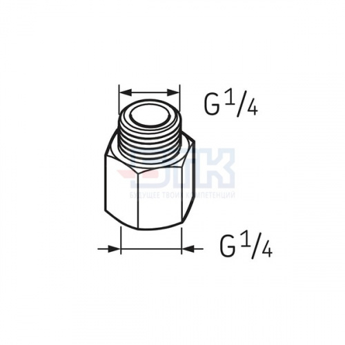 Переходник G1/4 – G1/8 LAPN 1/8 SKF Переходник G1/4 – G1/8 LAPN 1/8 SKF