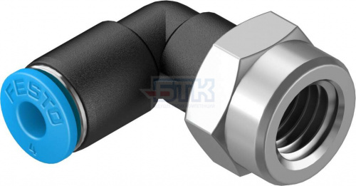 153273 Угловой штуцер с цанговым зажимом и резьбой QSLF-1/8-4-B FESTO