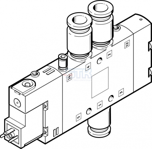 163802 Распределитель с электроуправлением CPE18-M3H-5L-QS-10 FESTO
