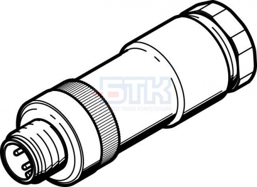 570956 Штекер NECU-S-M12G4-D-IS FESTO 570956 Штекер NECU-S-M12G4-D-IS FESTO