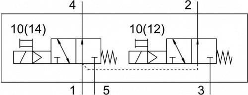 574349 Распределитель с электроуправлением VUVG-L10-T32U-MT-M5-1P3 FESTO