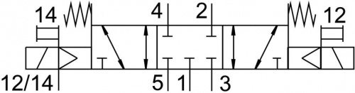 566468 Распределитель VUVG-L10-P53C-ZT-M5-1P3S FESTO