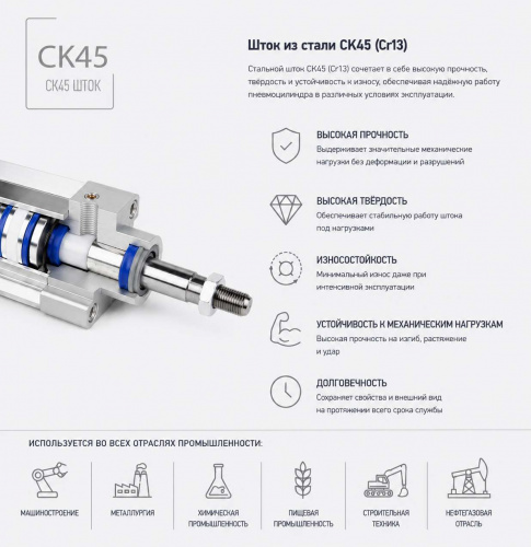Пневмоцилиндр DMC-050-SYA-0040-E1K5-R3 Pemaks Пневмоцилиндр DMC-050-SYA-0040-E1K5-R3 Pemaks