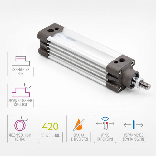 Пневмоцилиндр DMC-100-SYA-1000-E1K5 Pemaks Пневмоцилиндр DMC-100-SYA-1000-E1K5 Pemaks