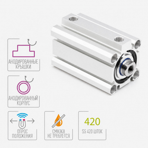 Пневмоцилиндр KD-063-SA-0250 Pemaks Пневмоцилиндр KD-063-SA-0250 Pemaks