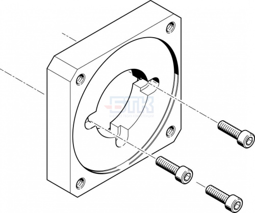 529947 Фланец электродвигателя EAMF-A-64A/C/D-100A FESTO
