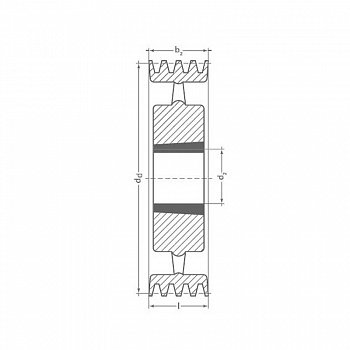 Клиновый шкив TB SPC 710/8 Optibelt Клиновый шкив TB SPC 710/8 Optibelt