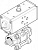 1809653 Шаровой кран с приводом VZBA-1/2"-GG-63-T-22-F0304-V4V4T-PP15-R-90-C FESTO