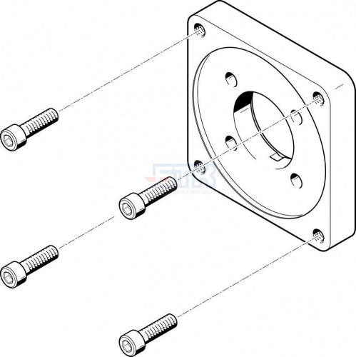 558022 Фланец электродвигателя EAMF-A-62A-140A FESTO 558022 Фланец электродвигателя EAMF-A-62A-140A FESTO