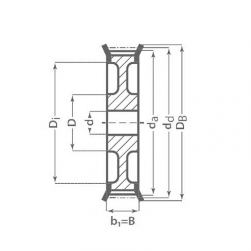 Зубчатый шкив 64 8M 50 Optibelt Зубчатый шкив 64 8M 50 Optibelt