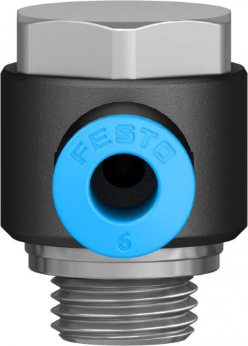 186139 Угловой штуцер с цанговым зажимом и резьбой QSLV-G1/4-6 FESTO 186139 Угловой штуцер с цанговым зажимом и резьбой QSLV-G1/4-6 FESTO