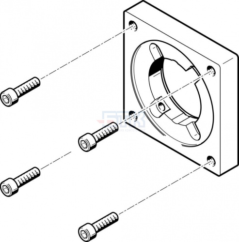 560692 Фланец электродвигателя EAMF-A-38A-57A FESTO 560692 Фланец электродвигателя EAMF-A-38A-57A FESTO