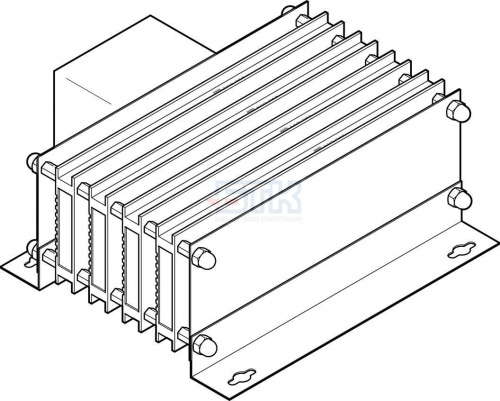 2882343 Тормозящий резистор CACR-KL2-40-W2000 FESTO 2882343 Тормозящий резистор CACR-KL2-40-W2000 FESTO