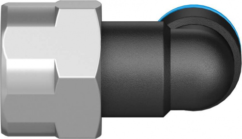 153275 Угловой штуцер с цанговым зажимом и резьбой QSLF-1/4-6-B FESTO 153275 Угловой штуцер с цанговым зажимом и резьбой QSLF-1/4-6-B FESTO