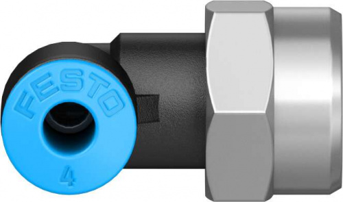 153273 Угловой штуцер с цанговым зажимом и резьбой QSLF-1/8-4-B FESTO
