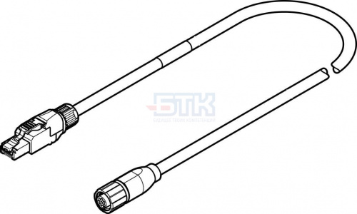 5212317 Кабель кодирующего устройства NEBM-M12G8-E- -N-R3G8 FESTO