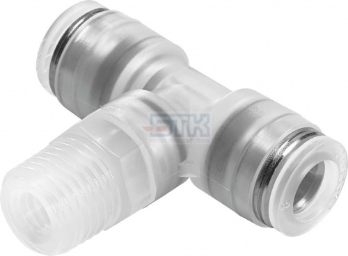 133080 Тройник с цанговым зажимом и резьбой NPQP-T-R12-Q12-FD FESTO 133080 Тройник с цанговым зажимом и резьбой NPQP-T-R12-Q12-FD FESTO