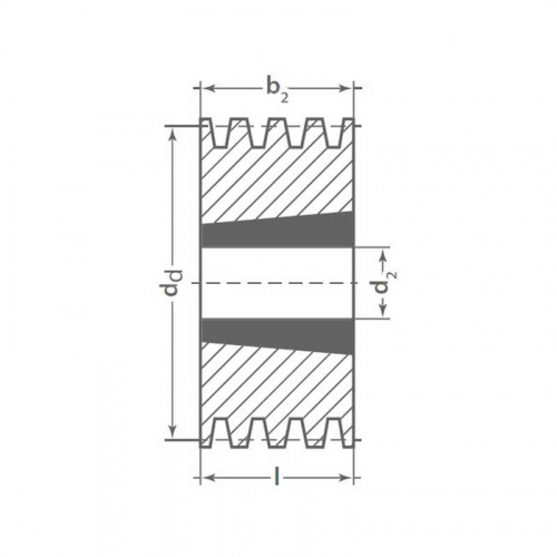 Клиновый шкив TB SPB 125/1 Optibelt Клиновый шкив TB SPB 125/1 Optibelt