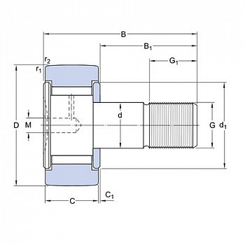 Опорный ролик KRV 16 SKF Опорный ролик KRV 16 SKF