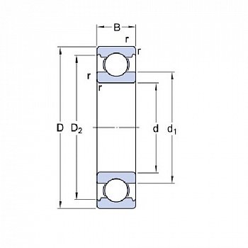 Подшипник 6018-2RS1/C3W64 SKF Подшипник 6018-2RS1/C3W64 SKF