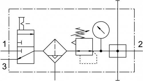 195011 Блок подготовки воздуха LFRS-1/8-D-MINI-KB-A FESTO 195011 Блок подготовки воздуха LFRS-1/8-D-MINI-KB-A FESTO