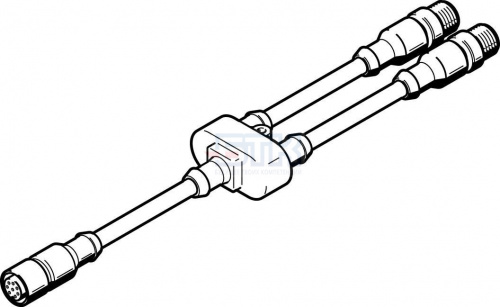 547888 Соединительный кабель NEBV-M12G8-KD-3-M12G4 FESTO