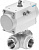 8070269 Шаровой кран с приводом VZBM-A-3/4"-RP-25-F-3L-B2-PB40 FESTO