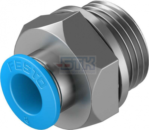 186100 Штуцер с цанговым соединением QS-G3/8-8 FESTO 186100 Штуцер с цанговым соединением QS-G3/8-8 FESTO