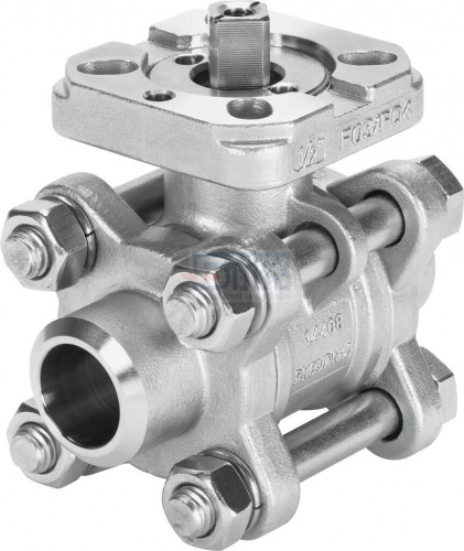 1686656 Шаровой кран VZBA-1/4"-WW-63-T-22-F0304-V4V4T FESTO