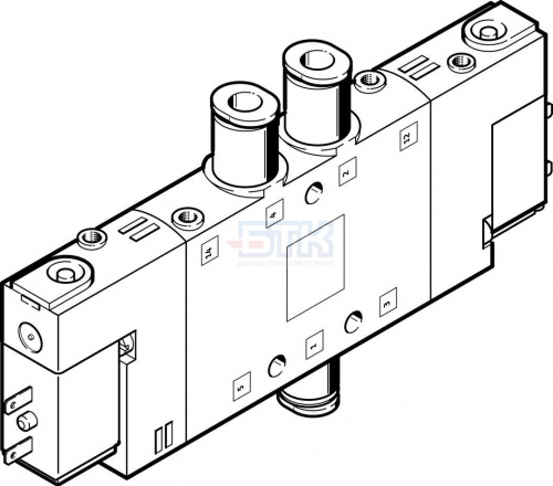 196908 Распределитель с электроуправлением CPE14-M1BH-5J-QS-8 FESTO