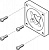 560693 Фланец электродвигателя EAMF-A-38A-87A FESTO