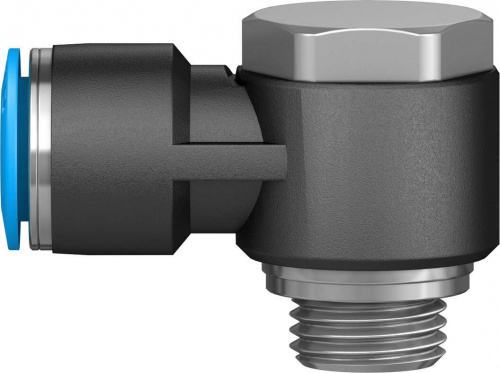 186143 Угловой штуцер с цанговым зажимом и резьбой QSLV-G1/4-10 FESTO 186143 Угловой штуцер с цанговым зажимом и резьбой QSLV-G1/4-10 FESTO